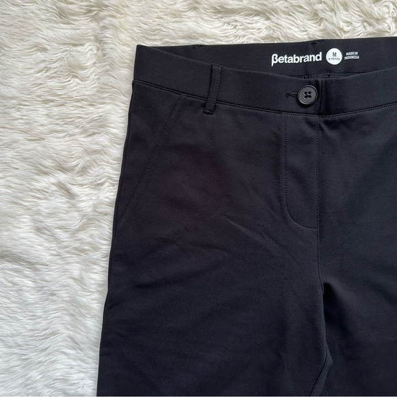 Betabrand Pants Boot-Cut Classic Dress Pant Yoga Pants Black Short Petite M - Picture 6 of 12